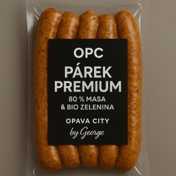 OPC Párek Premium – 80 % masa & bio zelenina