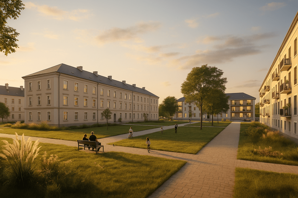 Dukelská kasárna v Opavě: z vojenského areálu vzniká nová čtvrť za 380 milionů korun